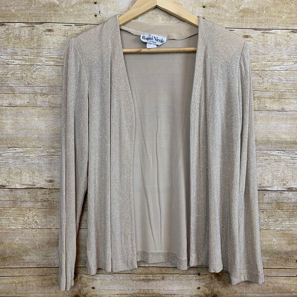 Vintage Ronni Nicole Dressy Open Front Cardigan - Picture 1 of 4